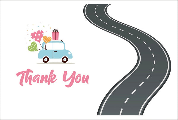 Gift Envelopes Thank-You (Car) - Mystery Day Trips