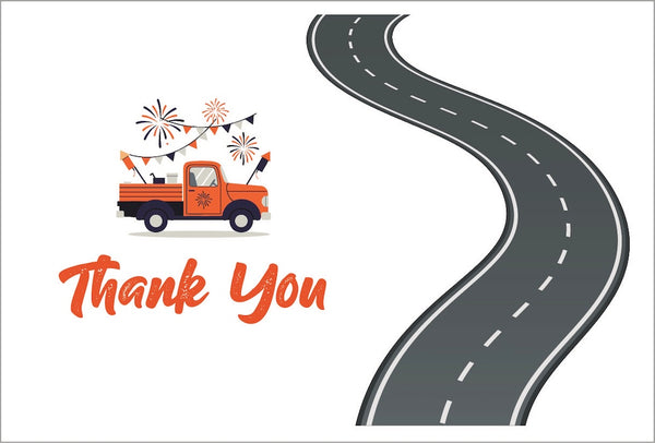 Gift Envelopes Thank-You (Truck) - Mystery Day Trips