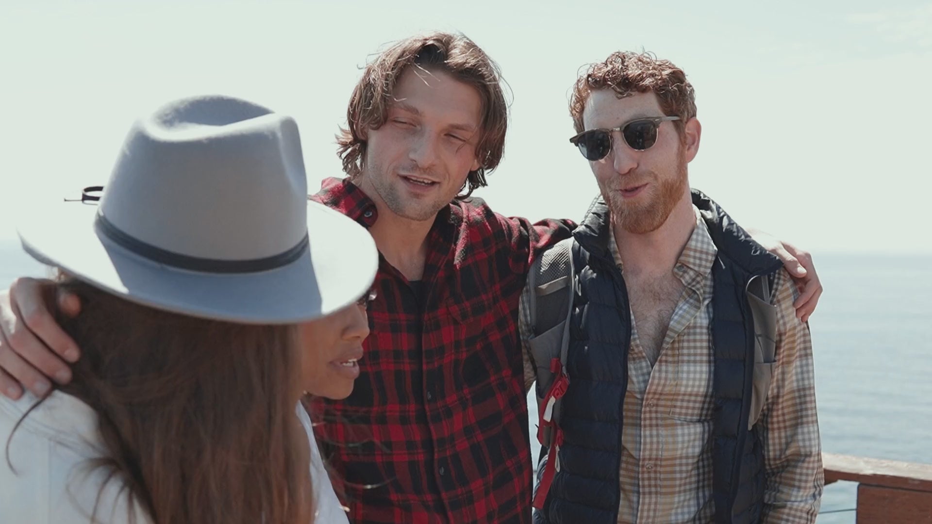 Group of friends chatting during a Mystery Day Trips adventure.